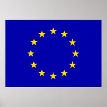Europa-Flagge Posterdrucke
