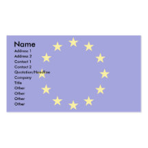 Europa-Flagge Visitenkartenvorlage