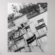 Europa, Frankreich, Paris. Stühle, Jardin DU Poster