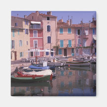Europa, Frankreich, Provence, Martigues. Spiegel v Kühlschrankmagnete