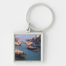 Europa, Italien, Venedig. Boote, die herein holen Schlüsselanhänger