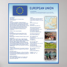Europäische Gewerkschaft Poster