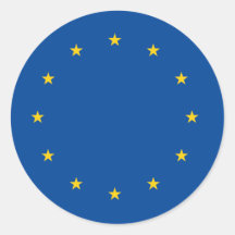 Europäische Gewerkschaft Runder Sticker