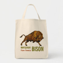 european bison canvas bag