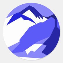 Everest - Blau Sticker