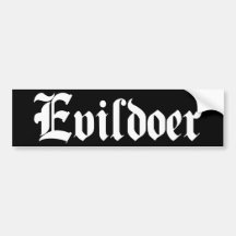 Evildoer Autoaufkleber