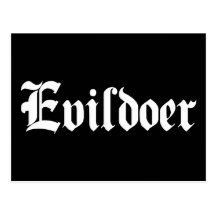 Evildoer Postkarte