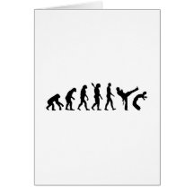 Evolution Capoeira Grußkarte
