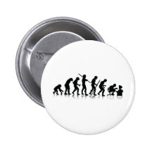 Evolution der Computer-Süchtiger Anstecknadelbutton