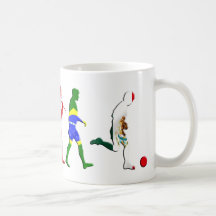 Evolution der Mexikaner Futbol Fußballfangeschenke Tee Tassen