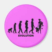 Evolution des Einkaufens Kühlschrankmagnete