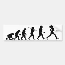 Evolution des Frauen-Licht-Stoßaufklebers Autoaufkleber
