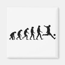 Evolution des Fußballs Magnete
