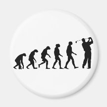 Evolution des Golfs Kühlschrankmagnete