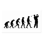 Evolution des Golfs Visitenkarten Vorlagen