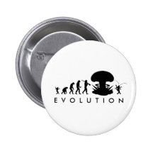 Evolution des Mannes - Aufstieg der Schabe Anstecknadelbuttons