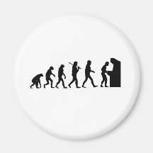 Evolution des Mannes Kühlschrankmagnete