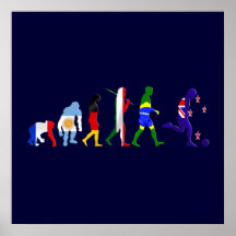 Evolution des Neuseeland-Fußballfußballs Plakate