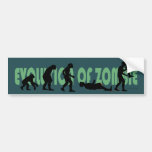 Evolution des Zombies Auto Sticker