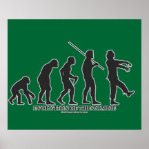 Evolution des Zombies Plakatdrucke