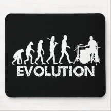 Evolution eines Schlagzeugers Mauspad