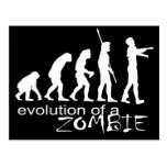 Evolution eines Zombies Postkarte