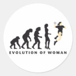 evolution female handball aufkleber
