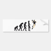 evolution female handball auto sticker