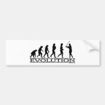 Evolution - Golf-Frau Auto Aufkleber