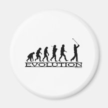 Evolution - Golf - Mann Kühlschrankmagnet