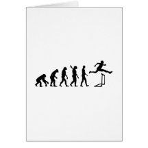 Evolution hurdles athlectics grußkarten