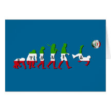Evolution italienischer Geschenke Fußball-Italiens Karte