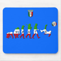 Evolution italienischer Geschenke Fußball-Italiens Mauspads