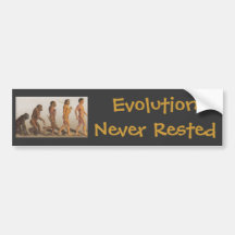 Evolution nie stillgestanden autosticker