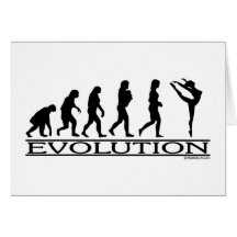 Evolution - Tanz Grußkarte