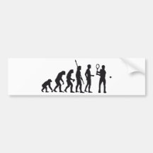 evolution tennis auto sticker