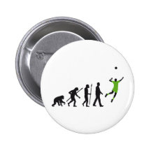 evolution volleyball player anstecknadelbutton