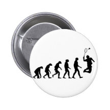 Evolution von Badminton Anstecknadel