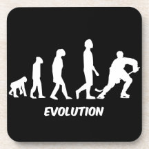 Evolution von Hockey Getränk Untersetzer