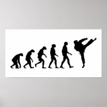 Evolution von Karate Posterdrucke