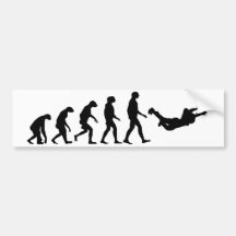 Evolution von Skydiving Autosticker