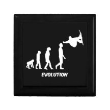 Evolution von Snowboarding Erinnerungskisten