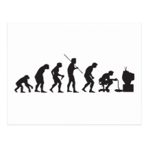 Evolution von Videospiel-SpielGamer Postkarten