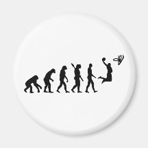 Evolutions-Basketball Kühlschrankmagnet