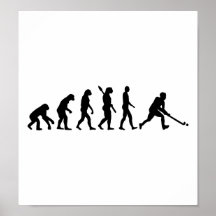 Evolutions-Feldhockey Posterdruck