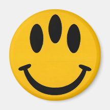 Evolutions-smiley Kühlschrankmagnete