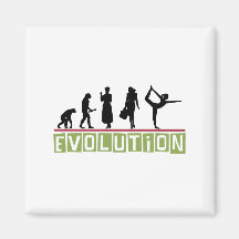 Evolutions-Yoga Kühlschrankmagnete
