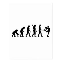 Evolutions-Zahl Skaten Postkarten