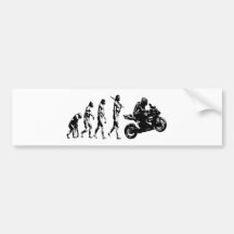 Evolutionsfahrrad Autosticker