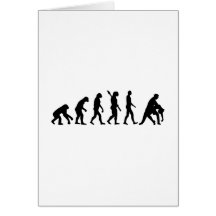 Evolutionstanzenpaare Grußkarte